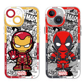 Marvel Spider-Man & Venom Clear Phone Case for iPhone